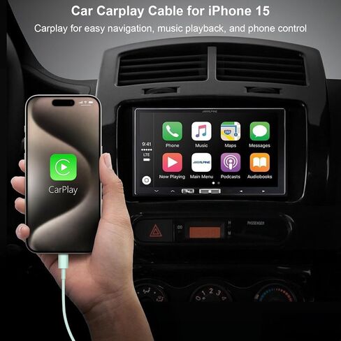 كابل USB إلى USB C كابل Carplay [معتمد من Apple MFi] كابل USB A إلى USB C بطول 5 أقدام متوافق مع iPhone 16 15 15 Pro Max 15 Plus، iPad 10th Gen، iPad Air 5/4 Gen، Mini 6th Gen Charger USB Cable Car Cable in Saudi Arabia