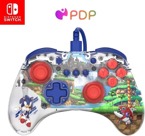 PDP REALMz™ Wireless Nintendo Switch Pro Controller, Customizable LED, 40 Hour Rechargeable Battery Power,Officially Licensed by Nintendo: Minecraft Steve -Forest Biome in Kuwait