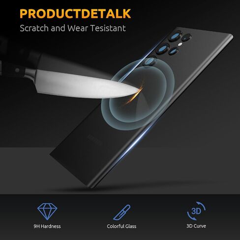 Back Cover Glass for Samsung Galaxy S22 5G S901 Black in Saudi Arabia