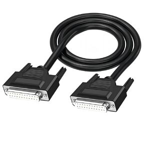 26AWG 10FT DB25 Male to Female RS232 Serial Extension Cable,2 Row 25-Pin Gold Plated Connector Straight Through Cord