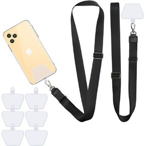 Doormoon Phone Lanyard, 6*Durable Patch, 2*Adjustable Neck Strap, Universal Nylon Phone Straps for Phone case