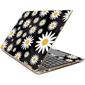 MightySkins Skin Compatible with HP Spectre x360 15.6" Gem-Cut (2019) - Daisies | Protective, Durable, and Unique Vinyl Decal wrap Cover | Easy to Apply, Remove, and Change Styles | Made in The USA