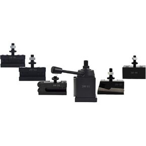 AXA Wedge Type Quick Change Tool Post Set 250-111, Tool Post for Mini Lathe Swing 12inch CNC Lathe Tool Holder