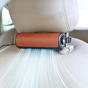 Car Fan USB Electric Car Seat Cooling Fan Portable Car Seat Fan for Front Rear Seat Passenger 3 Gears Car Seat Fan for SUV, RV, Vehicles (Red)
