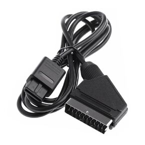 RGB SCART AV Cable Lead Cord for SNES Gamecube N64 NTSC Console Retro Gaming Cable Cord Replacement Compatible with Nintendo 64 SNES NTSC Version only