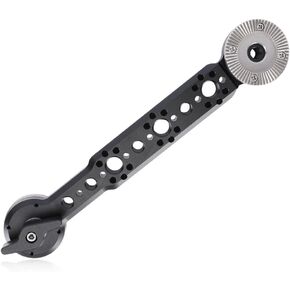 NICEYRIG 6.7'' Rosette Extension Arm with Standard M6 Rosette 31.8mm, for 15mm Rod Rail Shoulder Rig System, Gimbal Handle, Rosette Mount Accessories - 591