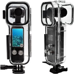 45M Waterproof Housing Case for DJI Osmo Pocket 3, Underwater Diving Protective Shell with Bracket (up to 60 meters level) Action Camera Accessories, Transparent