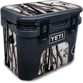 Carbon Fiber Skin Compatible with Yeti Roadie 15 Hard Cooler - Artic Camo - Premium 3M Vinyl Protective Wrap Decal Cover - Easy to Apply | Crafted in The USA by MightySkins