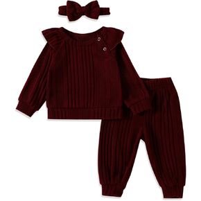 Baby Girl Sweatshirt Clothes Set 0-24Months