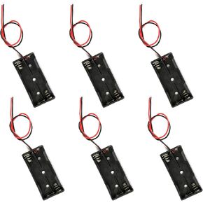 2 x 1.5V AAA Battery Holder Case Box with Red and Black Wire Leads (2AAA-6 pcs)