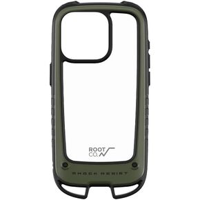 iPhone 15Pro Gravity Shock Resist Case +Hold. (Black)