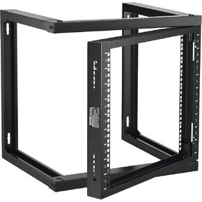VEVOR 9U Server Rack,Wall Mount Network Rack for 19 Inch IT Equipment, Open Frame Rack for AV & Server Equipment, 18'' Deep 150 lbs Max Load Capacity 9U Rack