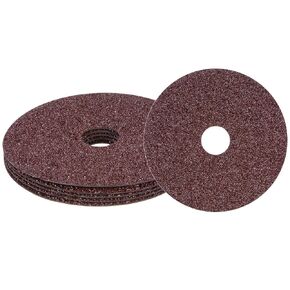 HARFINGTON 25PCS Aluminum Oxide Resin Fiber Grinding and Sanding Discs 4-1/2" x 7/8" Center Hole 60 Grit Fiber Abrasive Discs for Grinding Polishing