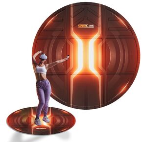 Foldable VR Mat for Virtual Reality, Anti-Slip and Comfortable Mat, Round Floor Mat Premium Game Accessories for Meta Quest 3/Oculus Quest 2/Pro/PSVR2, Pico 4/4 Pro, HTC Vive and More (Purple)
