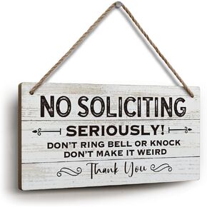 YZEXEZY Do Not Knock or Ring Doorbell Sign 6"x12"Do Not Disturb Wooden Hanging Sign for Front Door Hanger-Leave Packages at Door Sign-No Soliciting Sign
