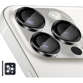 Camera Lens Protector for iPhone 14 Pro/iPhone 14 Pro Max, Individual Tempered Glass Aluminum Alloy Ring Lens Cover with Installation Tray Fit for iPhone 14 Pro/14 Pro Max Gold