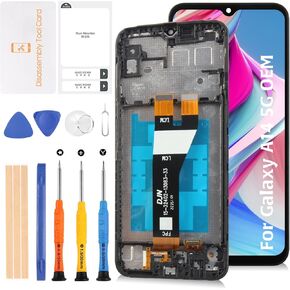 A14 5G Original LCD Display Pantalla +Frame for Samsung Galaxy A14 5G SM-A146B/DS SM-A146P/DS SM-A146U1/DS 6.6" LCD Screen Display Replacement Touch Digitizer Assembly Kit