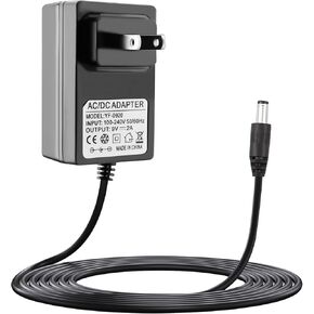 9V 2A Adapter for Crosley Record Player, Power Supply for Crosley Cruiser Portable Turntable Record Player CR8005A I II III Series, Schwinn Bike A10 A20 A40 220 430 Elliptical Trainer