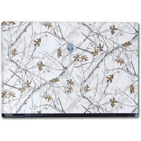 Laptop Skin Compatible with Alienware M16 R2 (2024) - Conceal Snow - Premium 3M Vinyl Protective Wrap Decal Cover - Easy to Apply | Crafted in The USA by MightySkins