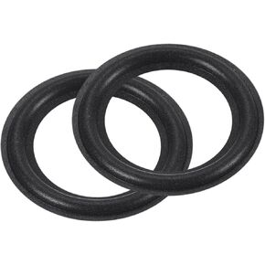 MECCANIXITY Rubber Speaker Foam Edge Surround Rings 3 Inch 47mmx75mm Perforated Subwoofer Rings Replacement Parts for Speaker Repair or DIY Black 2 Pcs