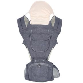 Baby Carrier 3-in-1 Ergonomic Infant Carrier Soft Baby Holder 3 to 36 Months,4 Season/All Seasons,Newborn to Toddler with Hood All Position Baby Hipseat (Pink)