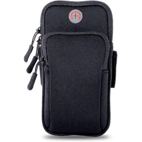 GLBSUNION Multifunctional Outdoor Sport Armband Sweatproof Running Armbag Casual Arm Package Bag Gym Fitness Cell Phone Pocket Key Holder for iPhone 14 13 12 11 Max XR SE Pro Plus Galaxy Note S22 S21
