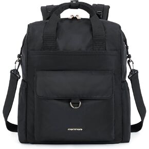 mommore Diaper Bag Backpack, Large Baby Bag Convertible Diaper Backpack with Changing Pad, Insulated Pockets, Stroller Buckles, Unisex Travel Diaper Bag with Removable Shoulder Strap