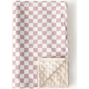 Baby Blankets for Unisex Boys Girls, Soft Plush Minky Blanket with Double Layer Dotted Backing for Infant Newborn Toddler, Vintage Floral Design 30 x 40 Inch (Vintage Floral)