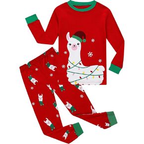 طقم بيجامات للفتيات من KikizYe بأكمام طويلة للأطفال من القطن in Kuwait