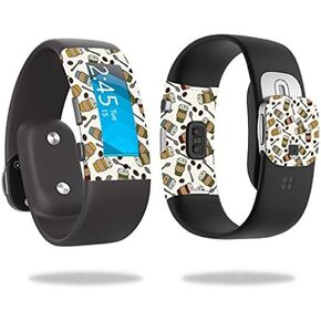 MightySkins Skin Compatible with Microsoft Band 2 Cover Skins Sticker Watch Coffee