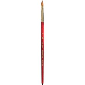 Princeton Heritage, Series 4050, Synthetic Sable Paint Brush for Watercolor, Cat's Tongue, 4