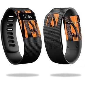 MightySkins Skin Compatible with Fitbit Charge Cover Skins Sticker Watch Orange Camo