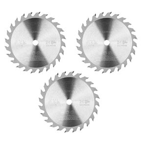 3 Pack 4-1/2-Inch 40T Circular Saw Blade with 3/8-Inch(10mm) Arbor, Wood Saw Blade Carbide Tipped Teeth TCT Hard & Soft Wood Cutting Saw Blade