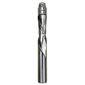 Flush Trim Spiral Compression Router Bit, 1/2 inch Shank, Blue Nano Coating, 1/2 inch Diameter Cut, Solid Carbide, Pattern/Template Routing Bit (Compression Coated)