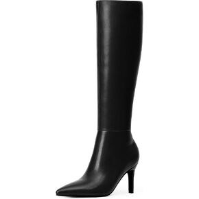 Modatope Knee High Boots Women Pointed Toe Tall Boots Stiletto High Heel Long Boots Side Zipper Dress Fashion Boots Shoes