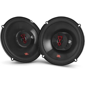 JBL STAGE3637F 6"-1/2" Three-Way Car Audio Speaker No Grill Bundle