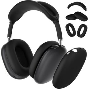 Silicone Case Cover for AirPods Max Headphones, Anti-Scratch Ear Pad Case Cover/Ear Cups Cover/Headband Cover for AirPods Max, Soft Sweat-Proof Silicone Protector Accessories for Apple AirPods Max