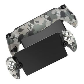 Replacement Shell Plate for P5 Portal DOBEWINGDELOU Front Cover & Back Plates Custom Full Housing Case Cover DIY Handheld Console Faceplate ABS Black