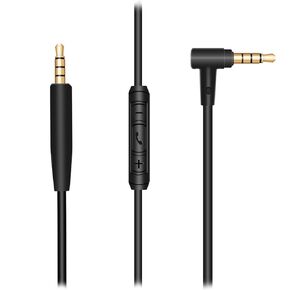 Replacement Audio Cable,Compatible with Bose 700 QC25 QC35 OE2 OE2i AKG Headphone Cable, 2.5mm to 3.5mm Audio Extension, with in Line Mic and Control (1.5m, Black)