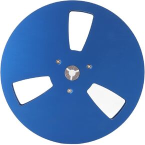 1/4 7 Inch Empty Tape Reel, Open Reel Audio Aluminum Alloy Takeup Reel for TEAC, Universal Open Reel Sound Tape Empty Reel for Tape Recorder (Sliver)