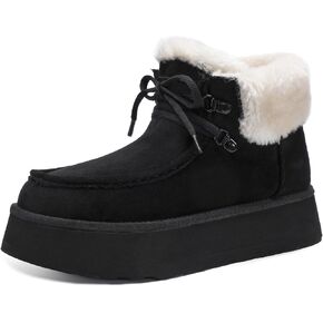 Bacia Platform Boots for Women Snow Boots with Fur Interior Suede Winter Boots