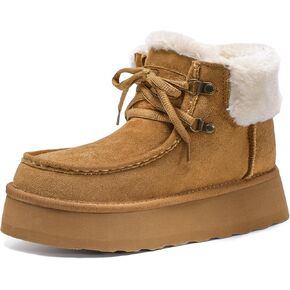 Bacia Platform Boots for Women Snow Boots with Fur Interior Suede Winter Boots