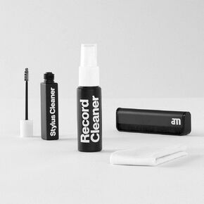 am Record Cleaner Set, Essential Record Cleaning Kit for Music Lovers, 45 ml Record Cleaner, Cotton Cloth, Anti-Static Vinyl Brush & Stylus Cleaner, Perfect Record Player Accessories