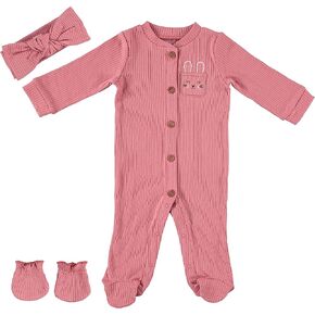 Baby Gear Boys' Baby Clothes Matching Hat and Mittens Pajama Set for Sleep and Play