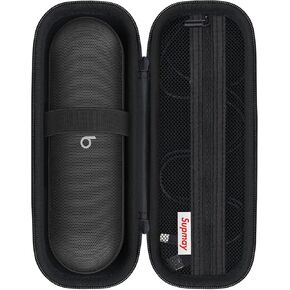 Hard Carrying Case for Beats Pill - Wireless Bluetooth Speaker, Wireless Portable Speaker Protection Case with Mesh Pocket for Charging Cables, Red