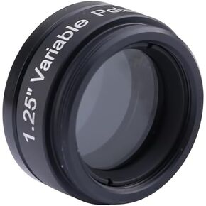 Adjustable Dual Polarizing Filter - 1.25" Telescope Eyepiece, Barlow Lens & Diagonal Mirror Compatible - Durable Aluminum Frame with Anti-Corrosion