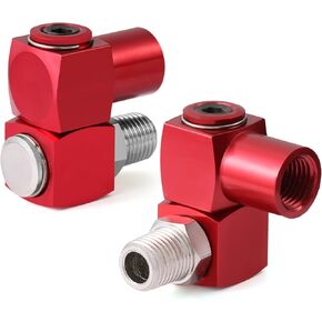 Swivel Air Hose Connector 1/4 Inch NPT 360 Degree Air Hose Fittings Air Compressor Connectors Swivel Air Fitting Hose Swivel Connector Air Tool Adapter