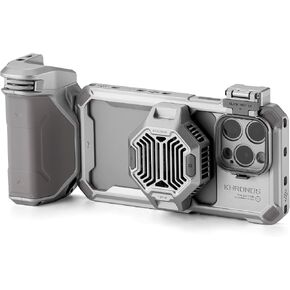 Tilta Khronos Ultimate Kit Compatible with iPhone 15 Pro Max - Titanium White | Includes Phone Case, LED Light, Hub, Handles, Cooling Fan, ND Filter + More | Mobile Filmmaking System in Saudi Arabia