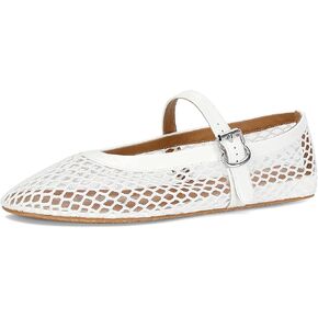 Mesh Ballet Flats for Women Ballerina Mesh Shoes Mary Jane Flats Sandals Fishnet Buckle Strap Round Toe Comfortable Casual Office Summer Dress