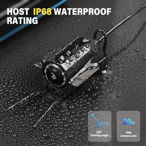 Fish Finder Underwater Fishing Camera, Infrared Night Vision, Wide Angle, IP65 Waterproof, with 5 Inch IPS Display, for Ice, River and Boat in Saudi Arabia